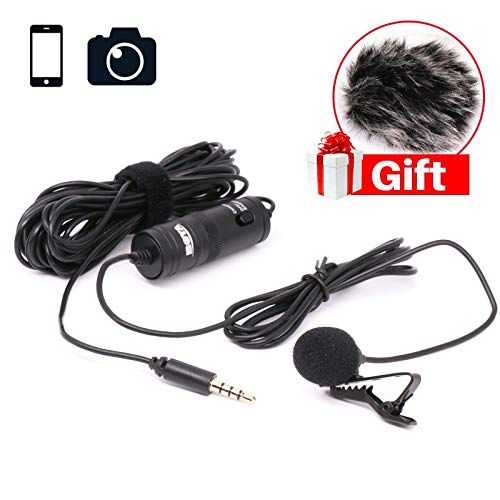  HATCHMATIC Ulanzi BOYA by-M1 Professional Lavalier Microphone 6M Interview Clip Mic for iPhone 6s 5 Samsung Nikon Canon DSLR Camera PC DV: Russian Federation, UFOTripod Windshield