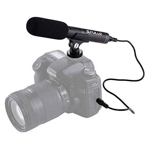  HATCHMATIC Professional Interviewing Recording Stereo Microphone for Gopro Canon Nikon DSLR Record Video Studio MIC for Camcorder iPhones: Black
