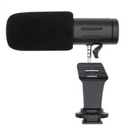 HATCHMATIC Studio Digital Video DV Stereo Recording Microphones 3.5mm for DSLR Camera: Black