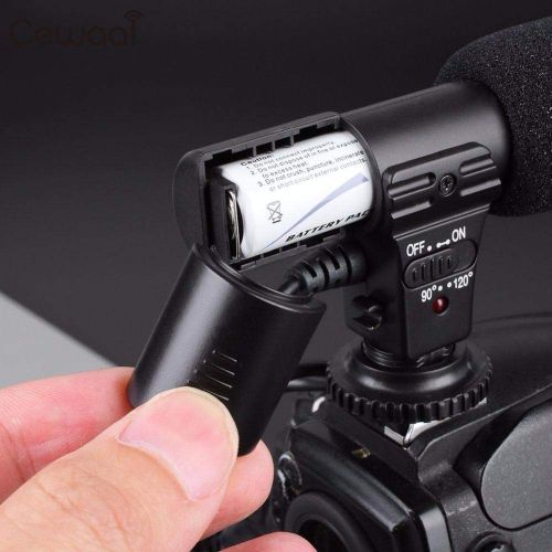  HATCHMATIC Cewaal On-Camera Recording Microphone Mic for DSLR Camcorder Camera 3.5mm Jack