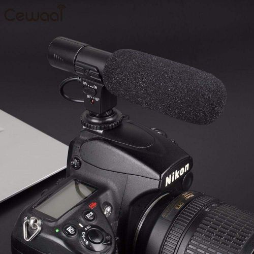  HATCHMATIC Cewaal On-Camera Recording Microphone Mic for DSLR Camcorder Camera 3.5mm Jack