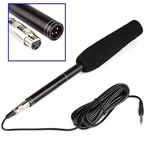  HATCHMATIC Newly Professional Interview Microphone Condenser MIC for DSLR DV Camcorders Video Camera: Black