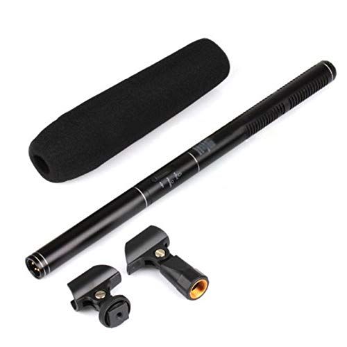  HATCHMATIC Newly Professional Interview Microphone Condenser MIC for DSLR DV Camcorders Video Camera: Black