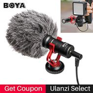 HATCHMATIC BOYA by-MM1 VideoMicro Condenser Microphone on-Camera Vlogging Recording Microfone for iPhone Nikon Canon DSLR Camera Gimbal: Russian Federation, Only by MM1