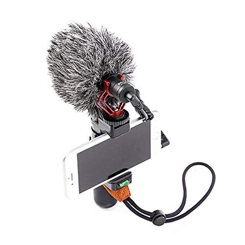  HATCHMATIC BOYA by-MM1 Universal Microphone Compact Cardioid Electret Condenser Mic for iPhone Android Smartphone DSLR Camera Camcorder PC: Microphoe Tripod