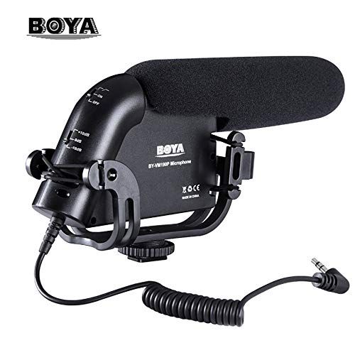  HATCHMATIC BOYA BY-VM190P Camera Stereo Video Condenser Shortgun Microphone for Canon Nikon Pentax DSLR Camera Camcorder