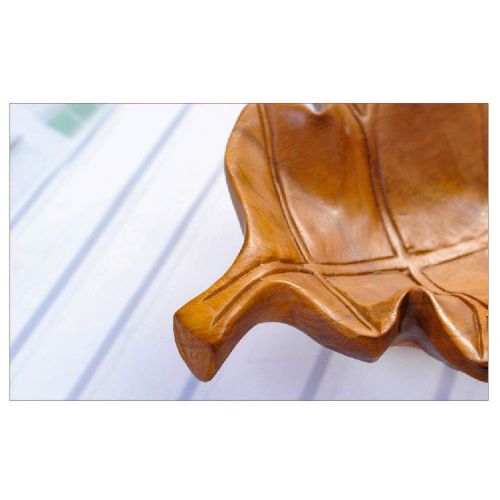  HATHOR-23 Fruit Baske Leaf Fruit Plate Shape Fruit Dish Creative Fruit Tray Modern Solid Wood Combor Simple