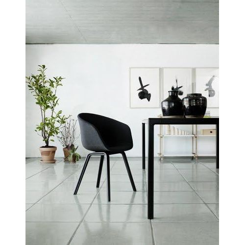  HAY - About A Chair AAC 22, AAC 22, Holz-Vierbeingestell (schwarz gebeizt), Sitzschale schwarz, dk