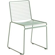 HAY HEE Stuhl, herbstgruen pulverbeschichtet BxHxT 47,5x79x50cm fuer Innen- und Ausserbereich geeignet