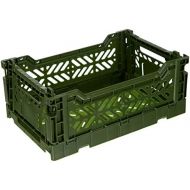 HAY Colour Crate S Transportbox, Kunststoff, Khaki, 26,5cm