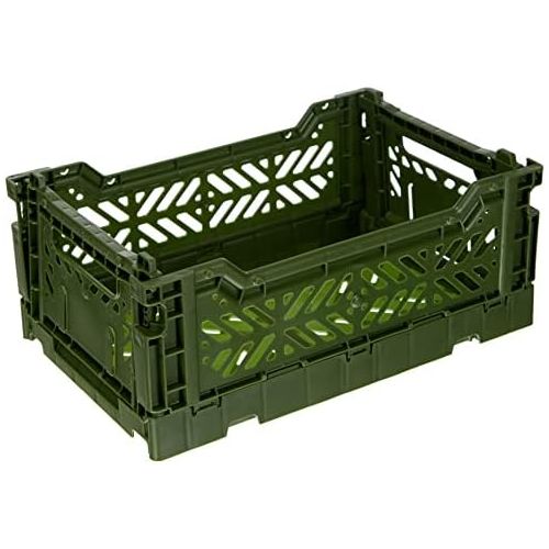  HAY Colour Crate S Transportbox, Kunststoff, Khaki, 26,5cm