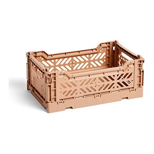  HAY Colour Crate S Transportbox, Kunststoff, Nougat, 26,5cm