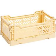 HAY Colour Crate S Transportbox, Kunststoff, hellgelb, 26,5cm