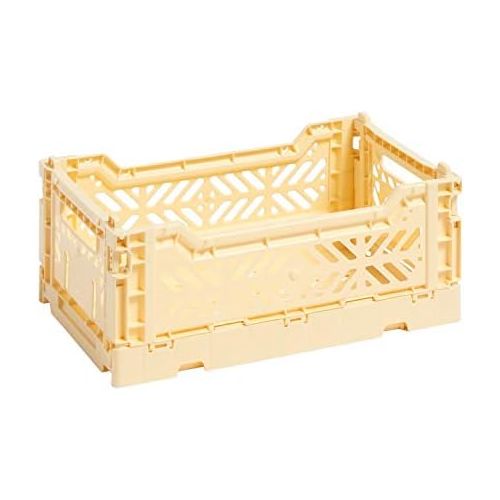  HAY Colour Crate S Transportbox, Kunststoff, hellgelb, 26,5cm