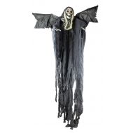 HAZOULEN Juvale Halloween Hanging Ghost Skeleton with Wings Decoration - Great for Haunted Houses, Home Decor, Lawn Decorand Backyard Parties - 14 Inches