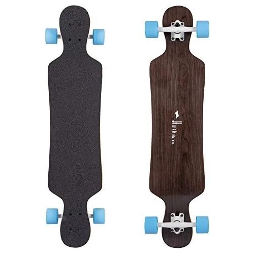  HB Boards HB Longboards kanadischer Ahorn Skateboard Longboard, Freestyle, Carving und Cruising Longboard 42 mit ABEC 9 Kugellagern