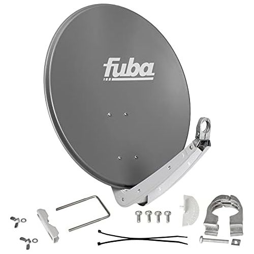  [아마존베스트]-Service-Informationen FUBA 65cm fuer 8 Teilnehmer (Direktanschluss) Digital SAT Anlage DAA650A + Octo LNB schwarz 0,1dB FULL HDTV 4K 3D + 16 Vergoldete F-Stecker und F- Montageschluessel gratis dazu