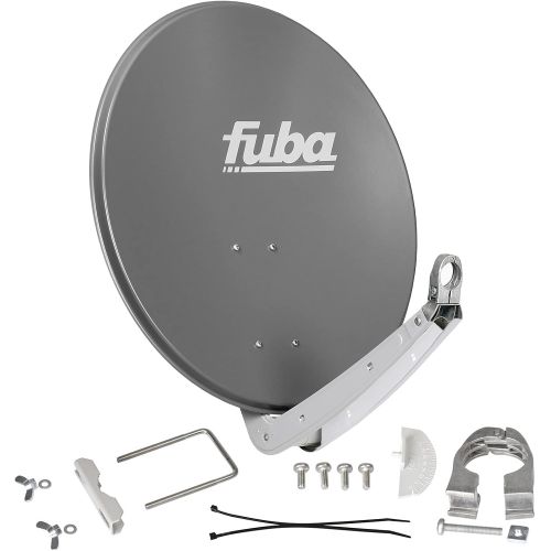  [아마존베스트]-Service-Informationen FUBA 65cm fuer 8 Teilnehmer (Direktanschluss) Digital SAT Anlage DAA650A + Octo LNB schwarz 0,1dB FULL HDTV 4K 3D + 16 Vergoldete F-Stecker und F- Montageschluessel gratis dazu