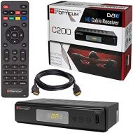 HB Digital Cable Receiver DVB C Set: Opticum HD C200 Receiver for Digital Cable TV with Recording Function PVR (HDMI, SCART, USB 2.0, Media Player) + HDMI Cable