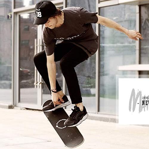  HBJP Professioneller vierradriger Skateboard-Anfangererwachsener Teenagerjungen und -madchen doppeln einen Roller Skateboard (Color : D)