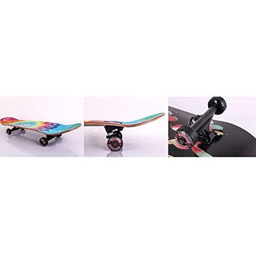  HBJP Cooles Skateboard/Persoenlichkeit Multi-Pattern/professionelle Montage Skateboard Anfanger Grundskateboard Skateboard (Color : B)