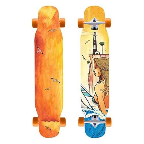  HBJP Skateboard/Longboard/Jungen Vier Runden Double Dance Board/Anfanger Allround Board fuer Profis Skateboard (Color : A)