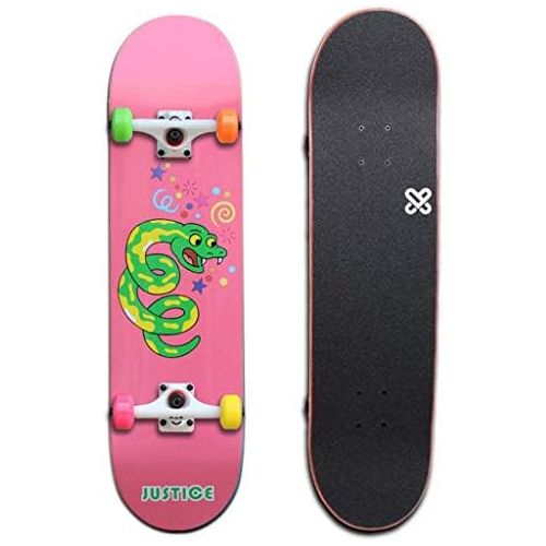  HBJP Skateboard Profi Board Double Rocker Limit Vier Runden suesse Reise Skateboard Anfanger 80 × 20 cm Skateboard (Color : C)