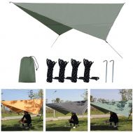 HBNNBV Outdoor Tent Waterproof Sun Shelter Tent Tarp Anti UV Beach Tent Awning Outdoor Canopy Shade Hammock Camping Rain Sunshade Fly Camping Rain Canopy (Color : C)