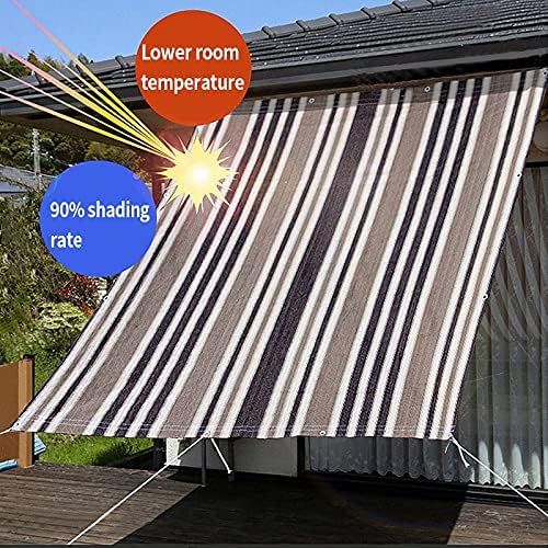  HBNNBV Outdoor Tent Summer Anti-UV Shade Sail Outdoor Sun Shelter Home Window Sun Shade Curtain Balcony Shade Net Garden Patio Pool Awning Rain Canopy (Color : L 180x180cm)