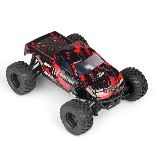  HBX 1:18 Scale All Terrain RC Car 36KM/H High Speed, 4WD Electric Vehicle,2.4 GHz Radio Controller, Included Battery and Charger,Waterproof Off-Road Truck (Red)