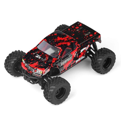  HBX 1:18 Scale All Terrain RC Car 36KM/H High Speed, 4WD Electric Vehicle,2.4 GHz Radio Controller, Included Battery and Charger,Waterproof Off-Road Truck (Red)