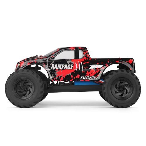  HBX 1:18 Scale All Terrain RC Car 36KM/H High Speed, 4WD Electric Vehicle,2.4 GHz Radio Controller, Included Battery and Charger,Waterproof Off-Road Truck (Red)