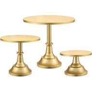 HBlife 3 Pcs Cake Stand, Gold Cake Stand Set Disc Diameter 8