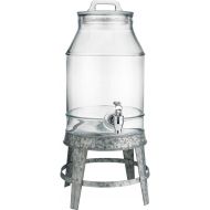 [아마존 핫딜] HC Classic Beverage Drink Dispenser Hammerd Durable Glass on galvanized Stand 3 Gallon with Spigot