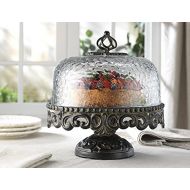 HC Glass Cake Dome with Cast Aluminum Base