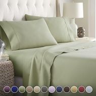 HC COLLECTION Hotel Luxury Bed Sheets Set-- 1800 Series Platinum Collection-Deep Pocket, Wrinkle & Fade Resistant(King,Sage)