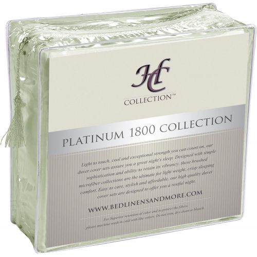  HC COLLECTION Hotel Luxury Bed Sheets Set-- 1800 Series Platinum Collection-Deep Pocket, Wrinkle & Fade Resistant(King,Sage)