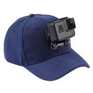 HCFKJ Baseball Cap fuer GoPro Action Kameras Halter Hut mit J-Haken Buckle Mount Schraube Beinhaltet Nicht Die Kamera (B)