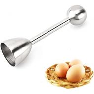 [아마존베스트]Hcfkj Stainless Steel Boiled Egg Topper Shell Top Cutter Knocker Opener Kitchen Tool