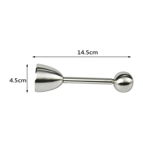  [아마존베스트]Hcfkj Stainless Steel Boiled Egg Topper Shell Top Cutter Knocker Opener Kitchen Tool