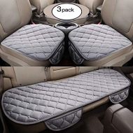 HCMAX Soft Car seat Cover Cushion Pad Mat Protector for Auto Supplies for Sedan Hatchback SUV - 2+1 Front Seat Covers & Rear Seat Covers