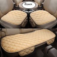 HCMAX Soft Car seat Cover Cushion Pad Mat Protector for Auto Supplies for Sedan Hatchback SUV - 2+1 Front Seat Covers & Rear Seat Covers