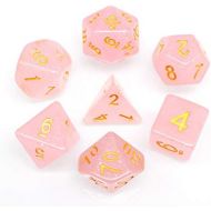 [아마존베스트]Polyhedral DND Dice Sets for Dungeons and Dragons(D&D) Role Playing Game(RPG),MTG,Pathfinder,Table Game Pink Translucent Sparkle Dice