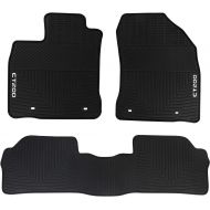 HD-Mart Car Floor Mats Compatible with Lexus CT200 2013 2014 2015 2016 2017 2018 2019 Custom Fit for Black White Rubber Car Floor Liners Set All Weather Heavy Duty