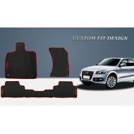 HD-Mart Car Floor Mat for Audi Q5 2017-2018-2019 Custom Fit Rubber Black Auto Floor Mats All Weather Heavy Duty & Odorless