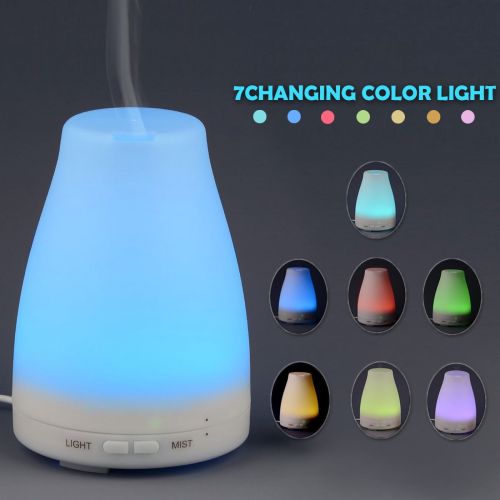  Hde HDE Aromatherapy Essential Oil Diffuser Color Change LED Cool Mist Humidifier