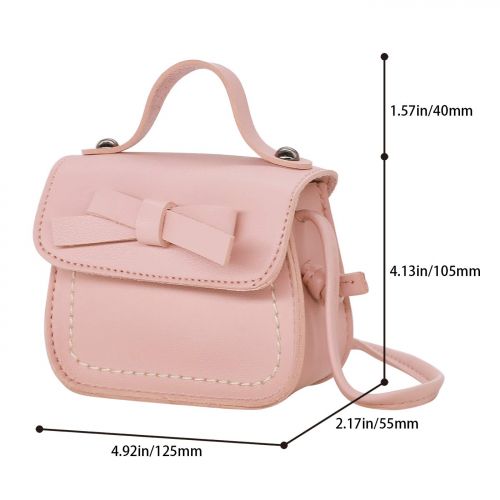  HDE Small Fashion Purse for Little Girls Pastel Toddler Kids Bag Cute Bow