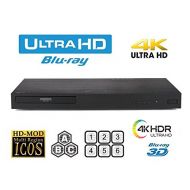 [아마존베스트]HDI LG UHD 4K Region Free Blu Ray Disc DVD Player - PAL NTSC Ultra HD - USB - 100-240V 50/60Hz for World-Wide Use & 6 Feet Multi System 4K HDMI Cable