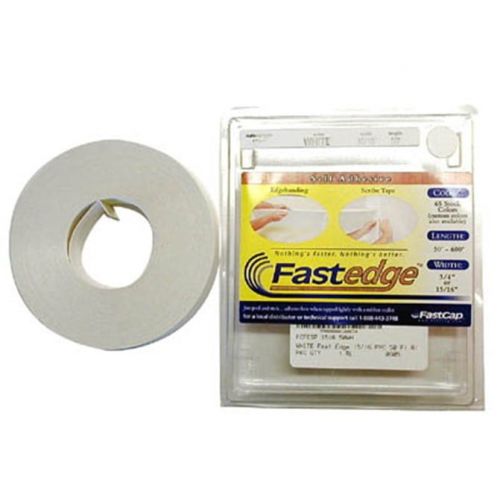  HDL Hardware Fastcap Fastedge Peel & Stick Edge Tape 50 Roll White