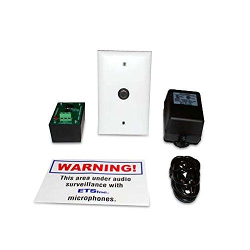  HDVD ETS SM5 Single zone audio surveillance kit. connect directly to audio recorders, video recorders, DVRs, remote monitoring equipment or CCTV monitors. + Warning SignBEST QUALIT